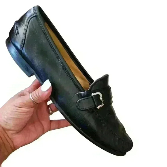 Bally Of Switzerland Mens Vintage Black Leather Loafer 8EEE (Triple Wide) - Picture 7 of 15